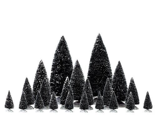 Assorted Pine Trees Set of 21