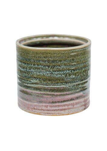 Avonlea Green Rippled Planter 11cm