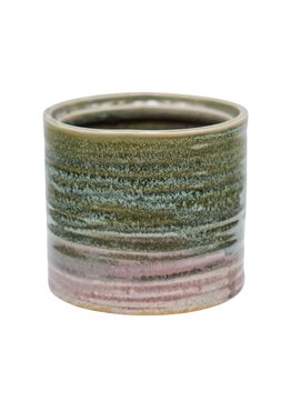 Avonlea Green Rippled Planter 11cm