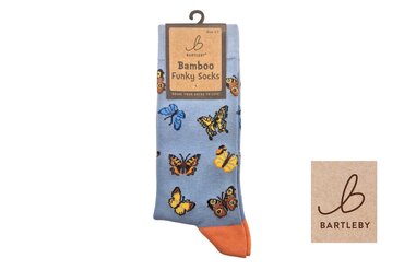 Bamboo Sock Butterfly Size 4-7