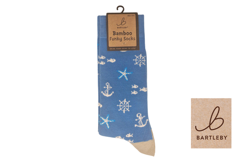 Bamboo Sock Nautical Size 6-11