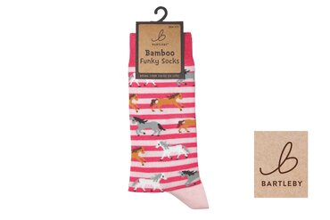 Galloping Horses Bamboo Socks (4-7)