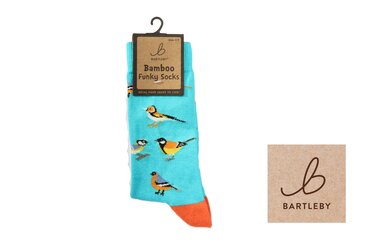 Garden Birds Bamboo Socks (4-7)