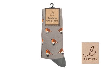 Bamboo Socks Garden Robin 4-7