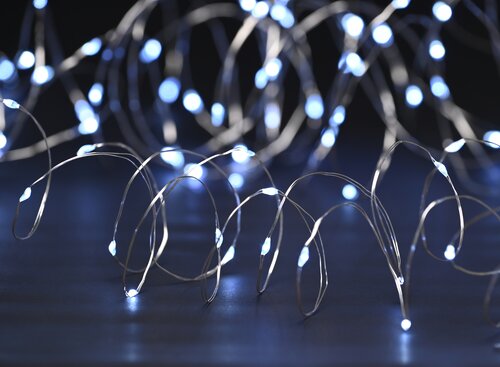 Battery Dewdrop Lights x50 (Cool White)
