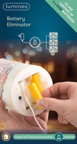 Battery Eliminator 3 x AA For 3 Items 4.5V Transformer - image 2