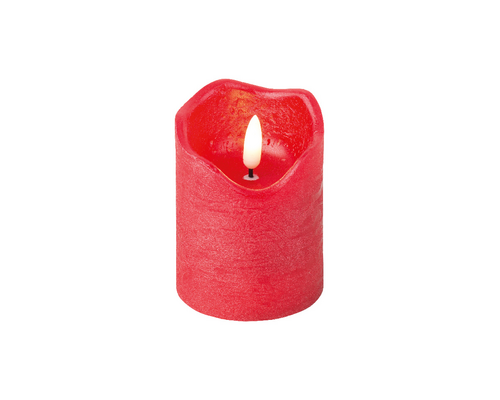Wax Red Candle 7x9cm (Battery Operated)