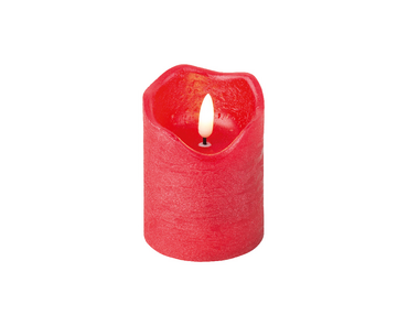 Wax Red Candle 7x9cm (Battery Operated)