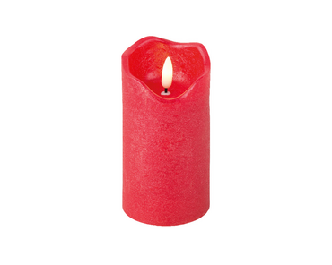 Wax Red Candle 7x13cm (Battery Operated)
