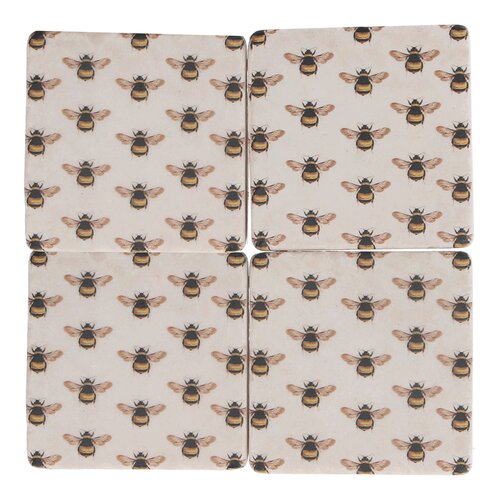 Bees Resin Coaster