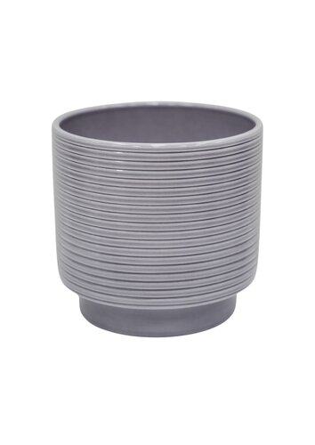 Berlin Grey Ripple Planter 13cm