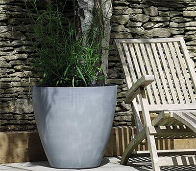 Beton Tall Rnd Planter Dark Grey 53cm - image 2
