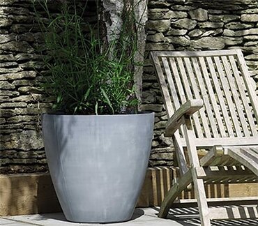 Beton Tall Rnd Planter Dark Grey 53cm - image 2