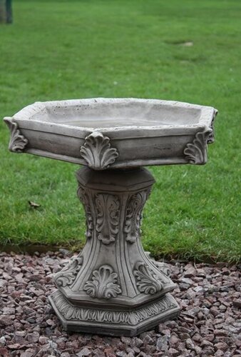 Bird Bath Hexagon Leaf 60cm - image 1
