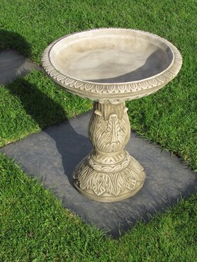 Bird Bath Medium Floral - image 1