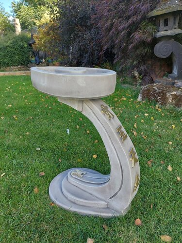 Bird Bath Oriental Curved - image 2