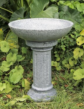 Bird Bath Round Grey