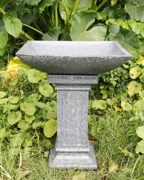 Bird Bath Square Grey