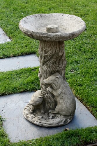 Bird Bath Twin Badgers - image 1