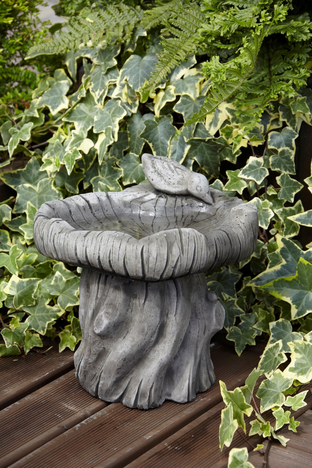 Bird Bath Woodland 30cm Stewarts Garden Centre
