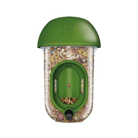 Bird Feeder LONA Silo S1 Green Stewarts Garden Centre