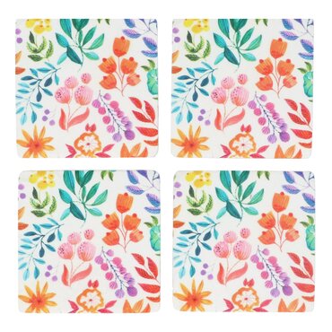 Bright Botanic Resin Coaster