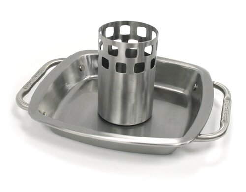 Broil King Stainless Steel Chicken Roaster with Pan