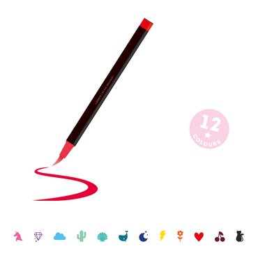 Brush Markers Pack of 12 Bright Colours - image 2