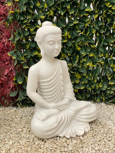 Buddha Fan White