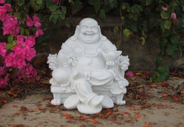 Buddha Wealthy Sitting White