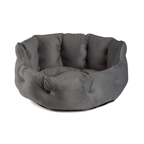 Button-Tufted Bed Slate Med - image 2