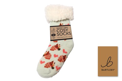 Childs Sherpa Sock Horse Love