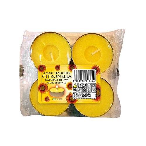 Citronella Maxi Tealights (Pack of 4)