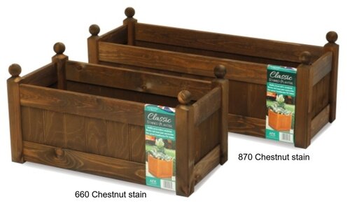 Classic Long Trough Chestnut Stain 34" 860 - image 1