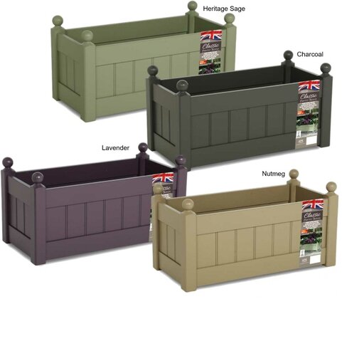 Classic Painted Trough 26" Lavender - image 1