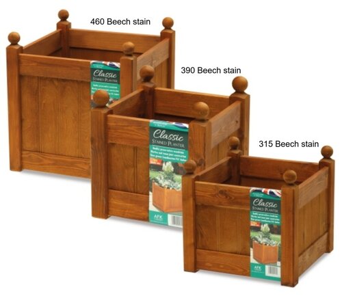 Classic Planter 12" Beech Stai - image 1