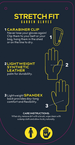 Clip Glove Stretch Fit Mens Medium - image 2