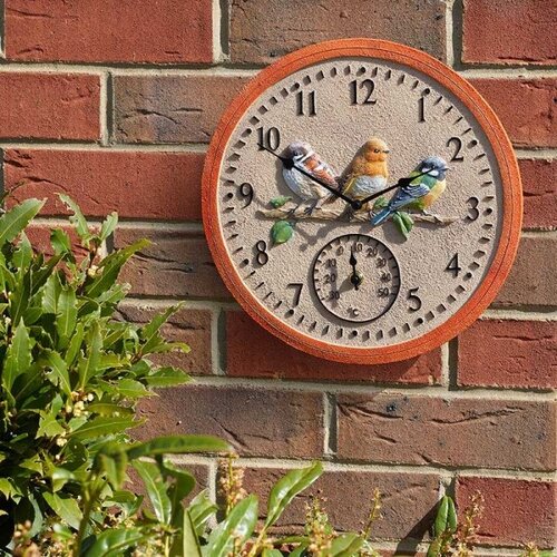 Clock BirdWood 12"