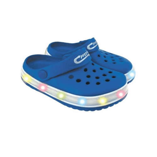 Clogs Kids Light Up Blue 11