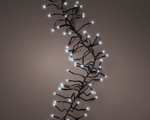 Led Cluster Lights x 2040 Cool White/Green Cable 17m - image 1