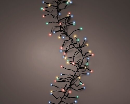 Led Cluster Lights x 2040 Multi/Green Cable 17m - image 1