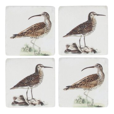 Coastal Birds Resin Coaster