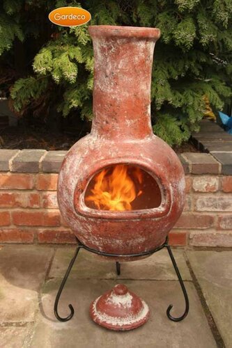 Colima Large Mexican Chimenea (Red) - image 2