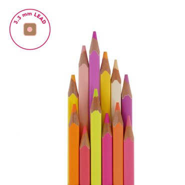 Colouring Pencils Pack of 12 Sunset Palette - image 2