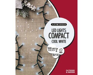 Led Compact Lights x 1500L Cool White/Green Cable - image 3