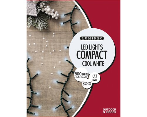 Led Compact Lights x 2000L Cool White/Green Cable - image 3