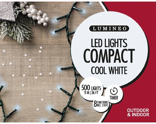 Led Compact Lights x 500L Cool White/Green Cable - image 3
