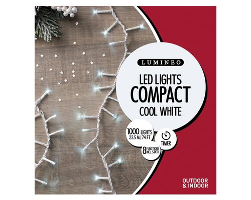 Led Compact Lights x 1000L Cool White/Trans Cable - image 4