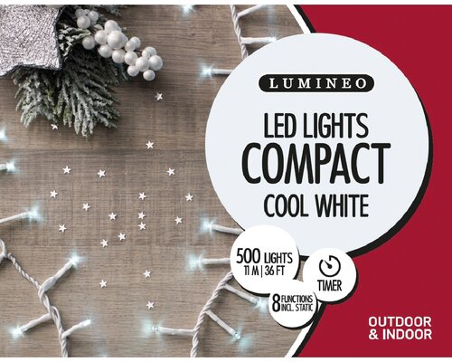 Led Compact Lights x 500L Cool White/Trans Cable - image 4