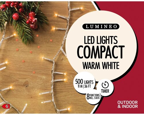 LED Compact Lights x 500L Warm White/Trans Cable - image 4